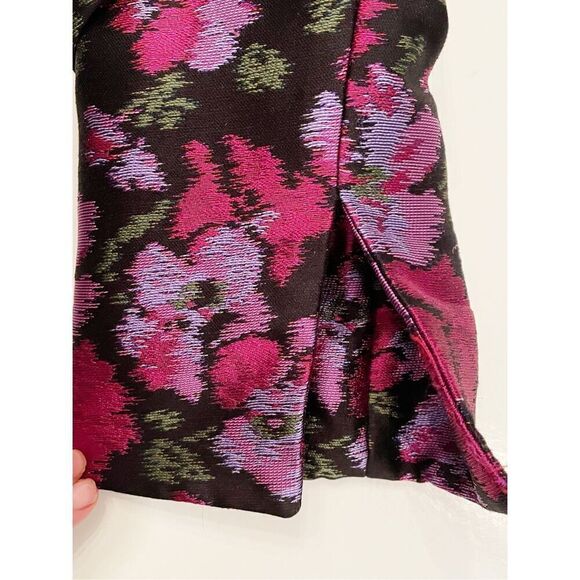 Giorgio Armani Ikat Floral Blazer Purple Size 8 - Picture 7 of 9